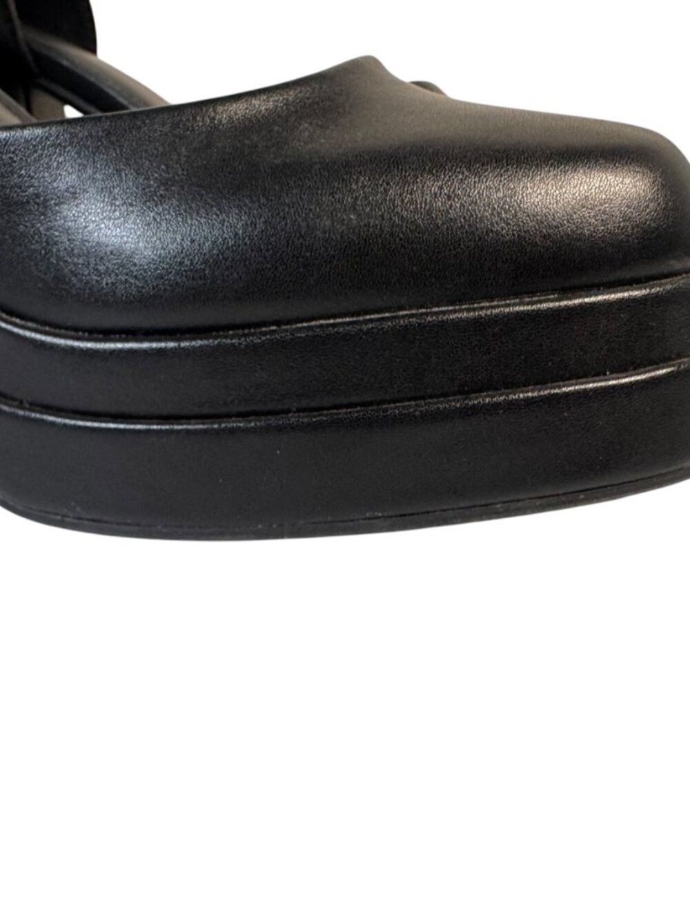 Wild Fable Bianca Black Platform Block Heels Shoes Ankle Strap Goth Club Sz 6.5 - Picture 5 of 9